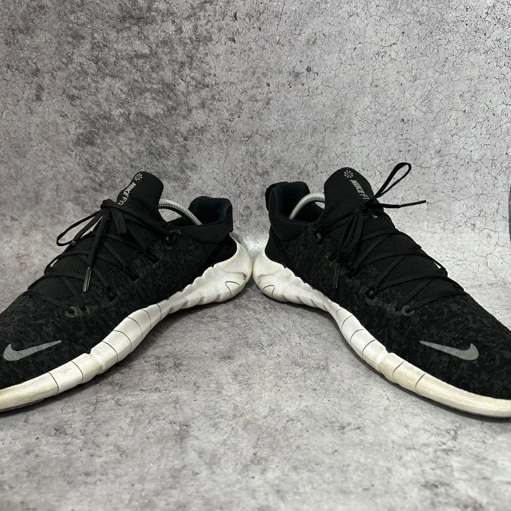 Nike Free Run 5.0 Mens 11 Black Running Shoes CZ1884-001 Next Nature Low Top